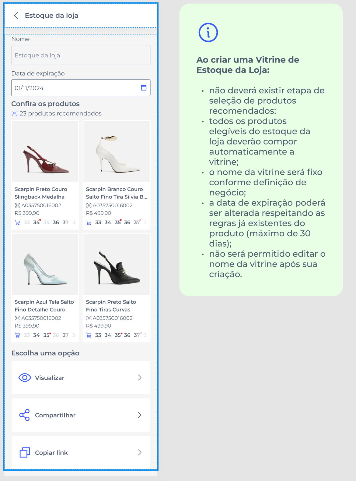 Tela de criar/editar